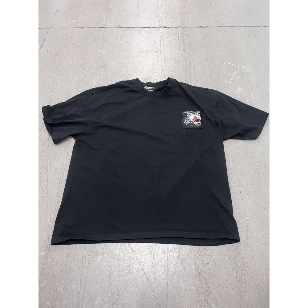 RGSTR T-Shirt Mens 2XL Black Graphic Mount‎ Ishizuchi Short Sleeve Streetwear